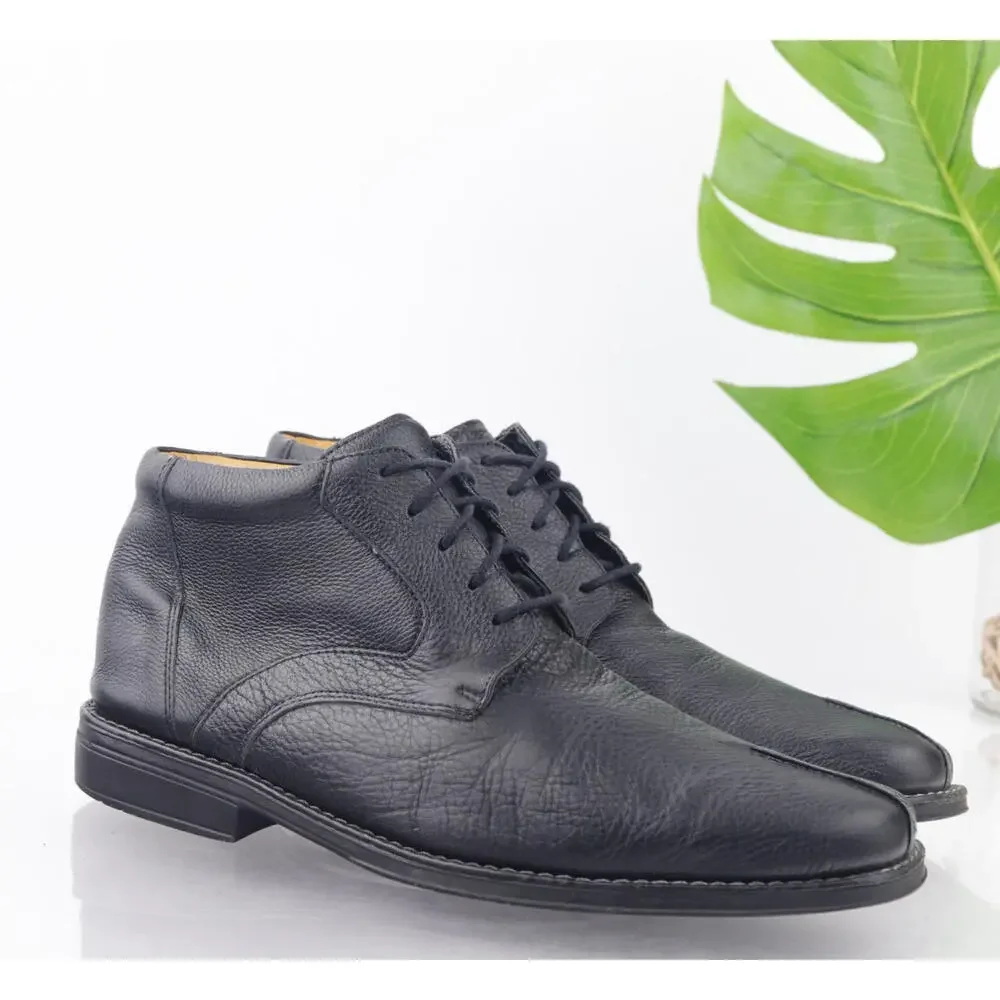 Sandro‎ Moscoloni Mens Chukka Boots Size 11 D Black Leather Lace Up Dress Shoes